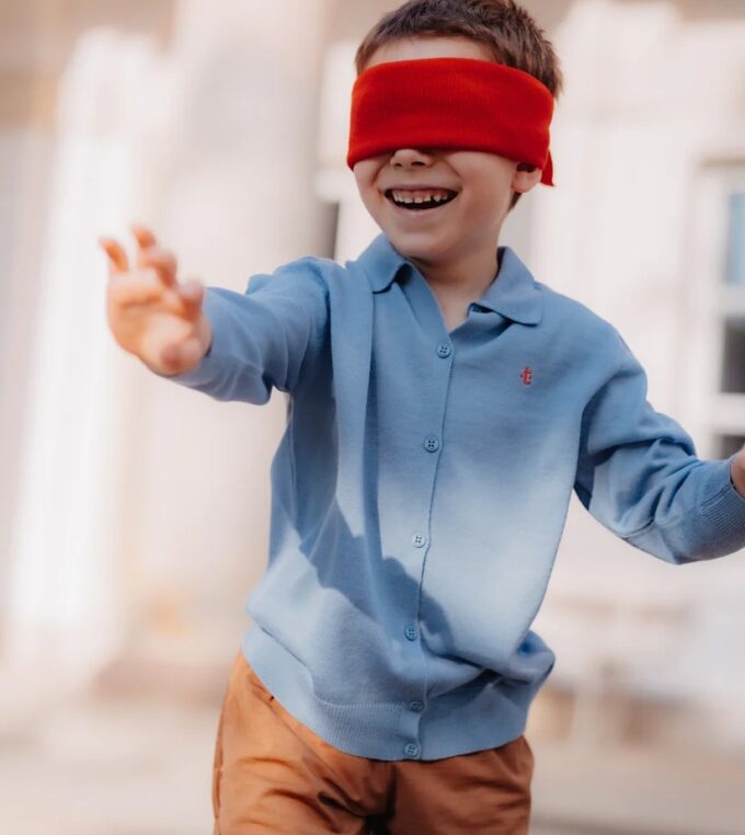 Kardigan Give a Hug, Little Bug Blue