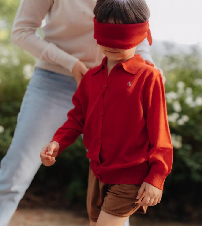 Kardigan Give a Hug, Little Bug Red