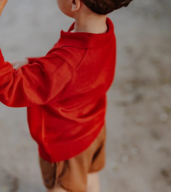 Kardigan Give a Hug, Little Bug Red