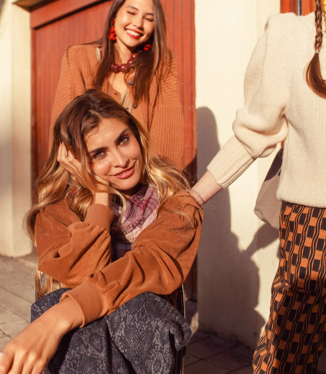 Rozpinana bluza Fitted Faded Brown