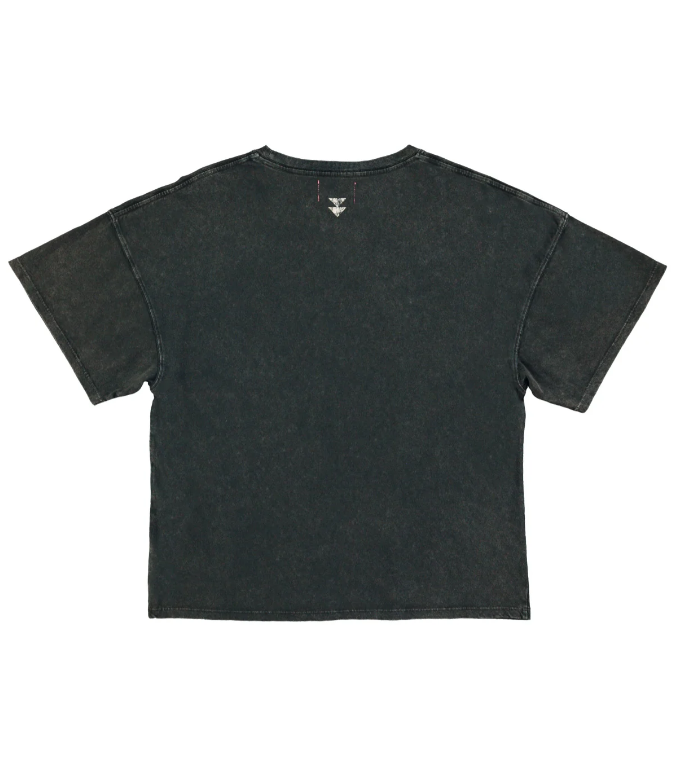 T-shirt Pizza Faded Black