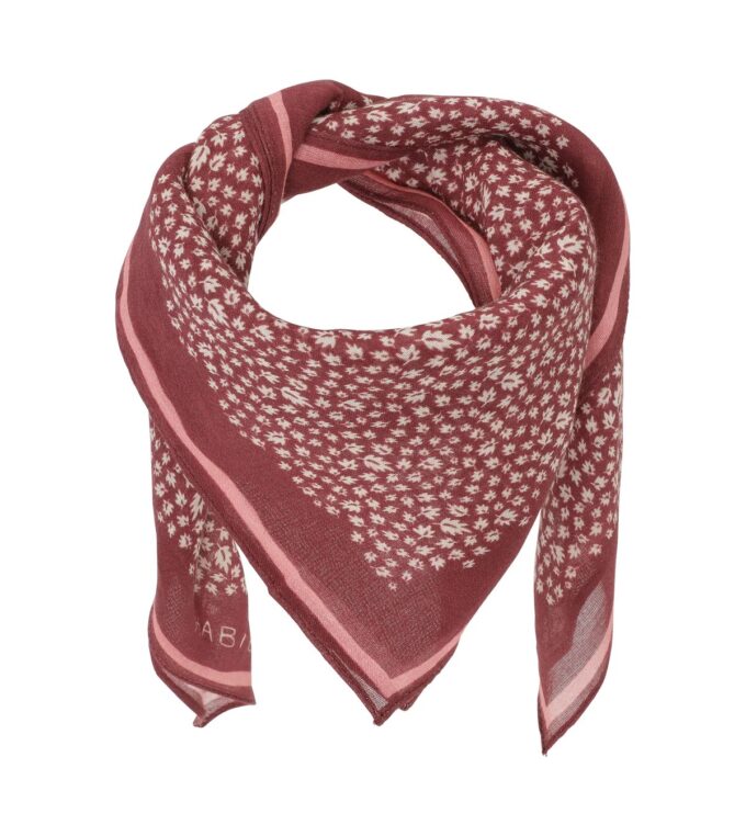 Chusta Bandana Autumn Leaf Burgundy