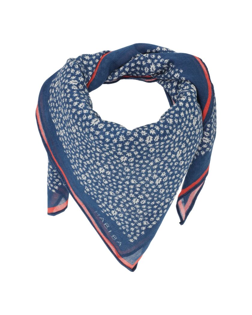 Chusta Bandana Autumn Leaf Indigo - Image 3