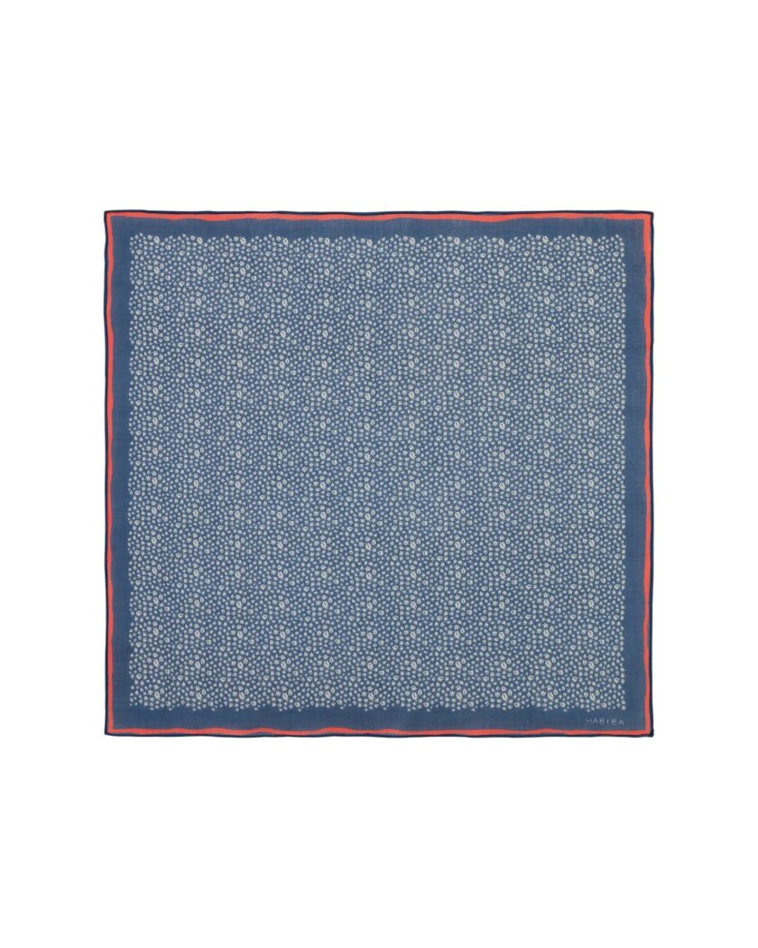 Chusta Bandana Autumn Leaf Indigo - Image 4
