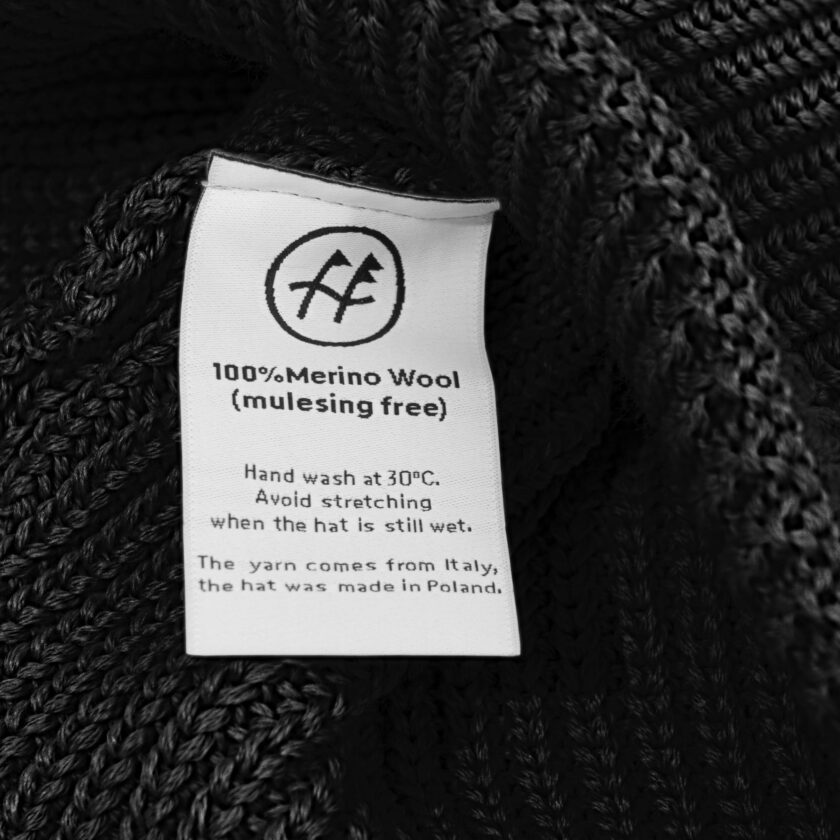 Czapka Beanie XL Czarna - Image 3