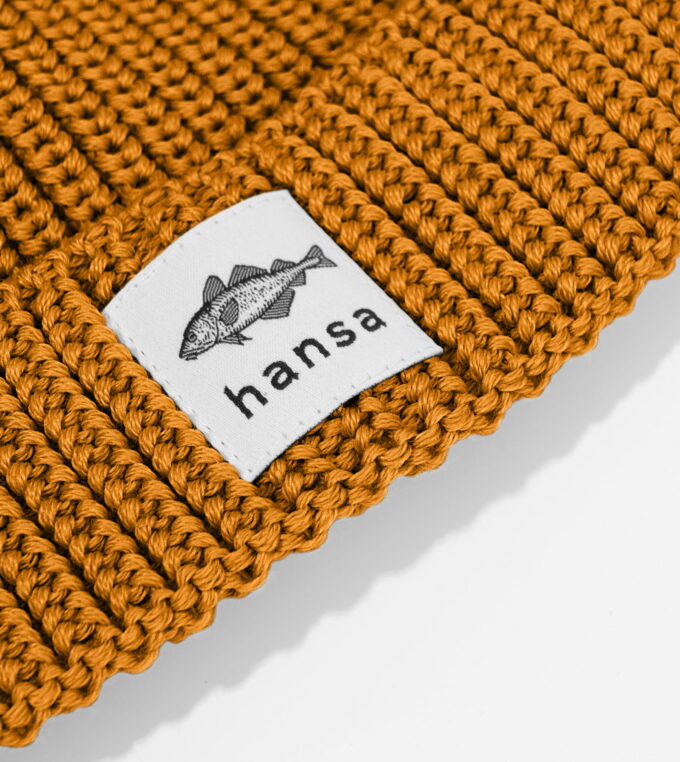 Czapka Beanie XL Musztardowa