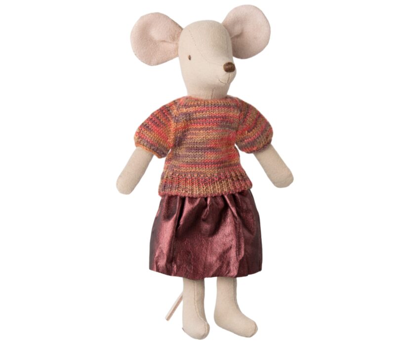 Ubranko dla myszki Mum Mouse bluzka dzianinowa i spódniczka - Image 2