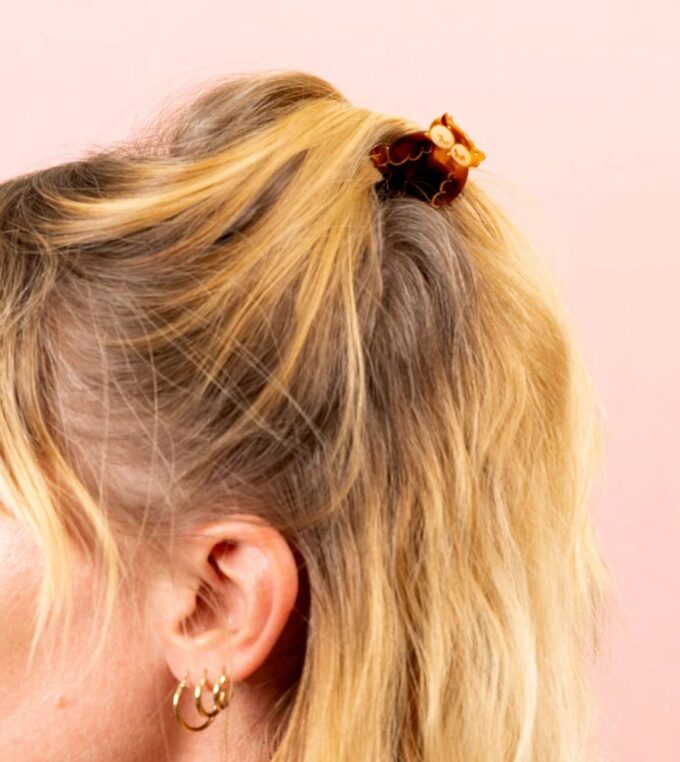 Mini klamra do włosów Sowa