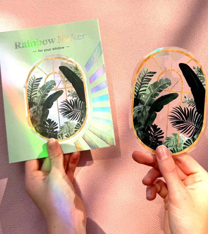 Naklejka tęcza Palmy