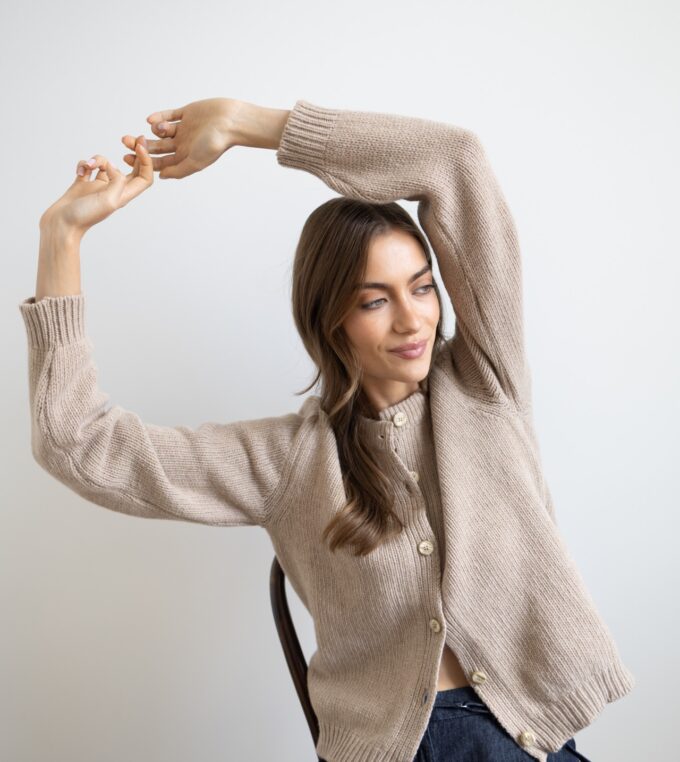Kardigan Greta beżowy