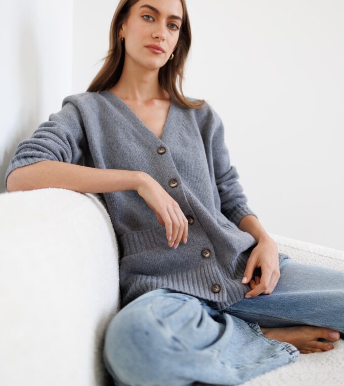 Kardigan Taylor szary