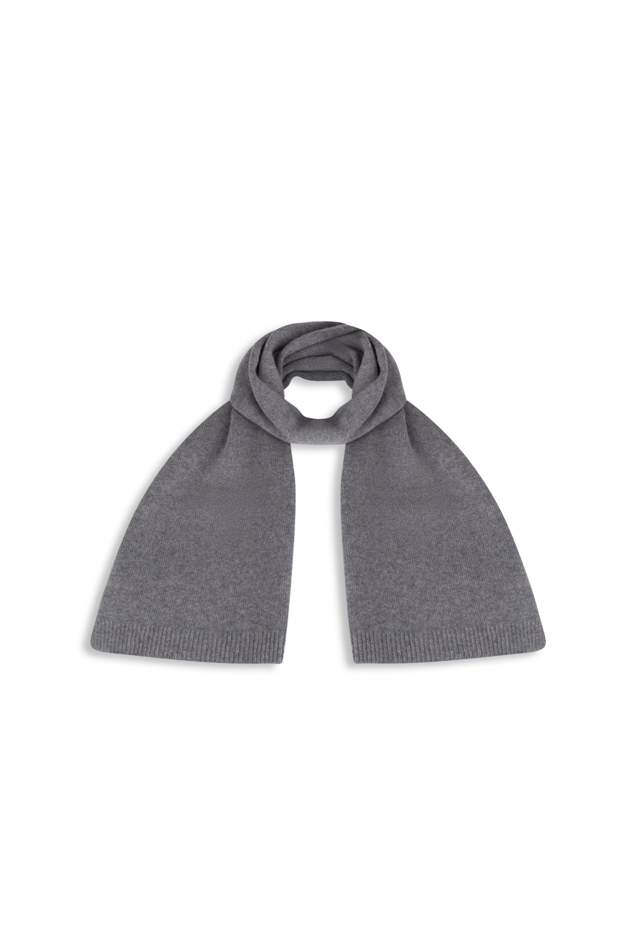 Szalik Merino & Cashmere Szary - obrazek 2