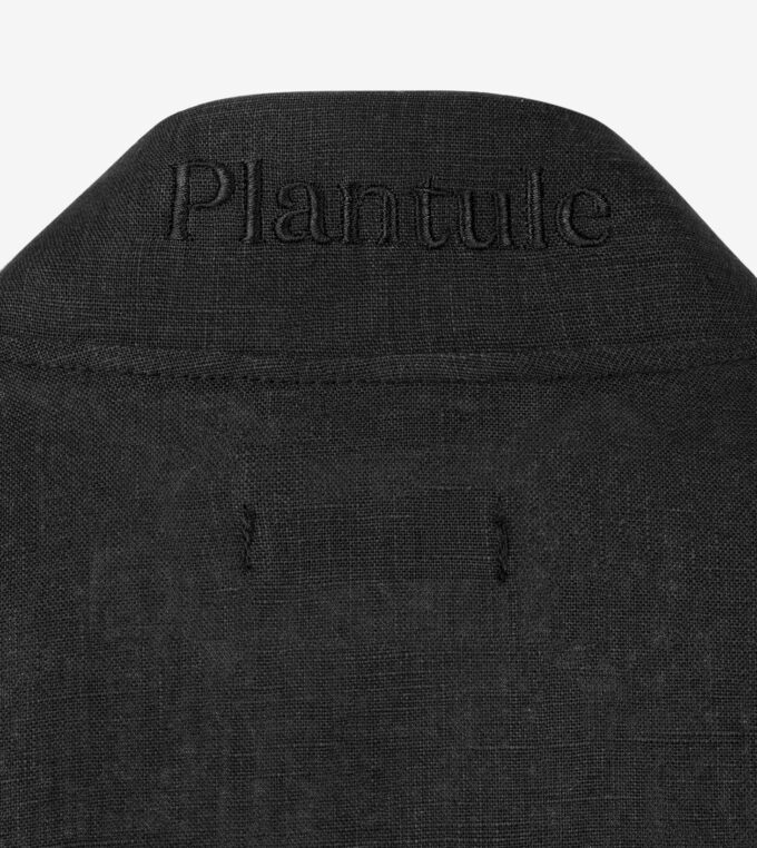 Kimono lniane długie czarne