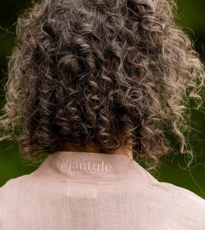 Kimono lniane krótkie różowe