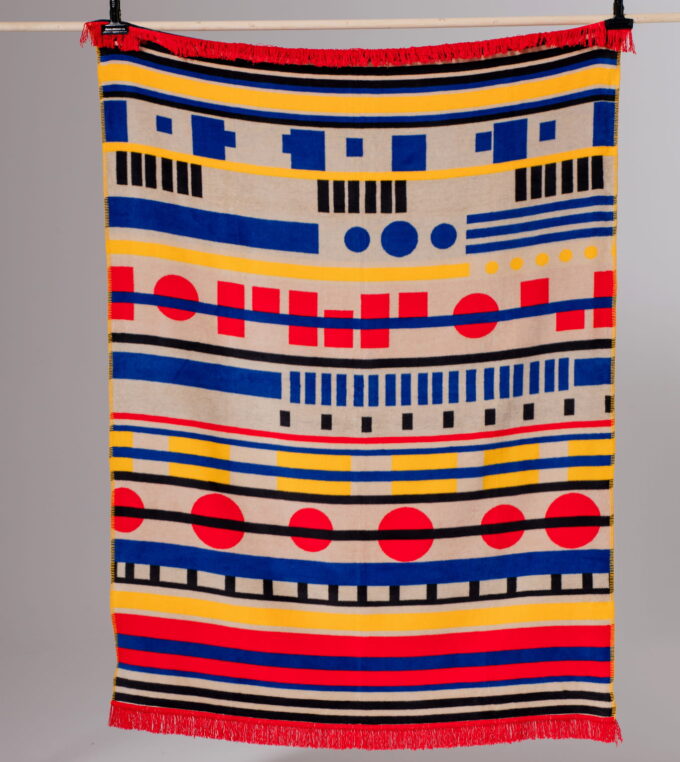 Koc żakardowy Retro TV