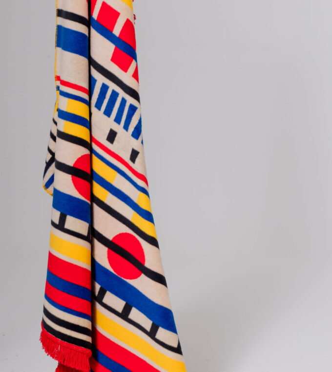 Koc żakardowy Retro TV