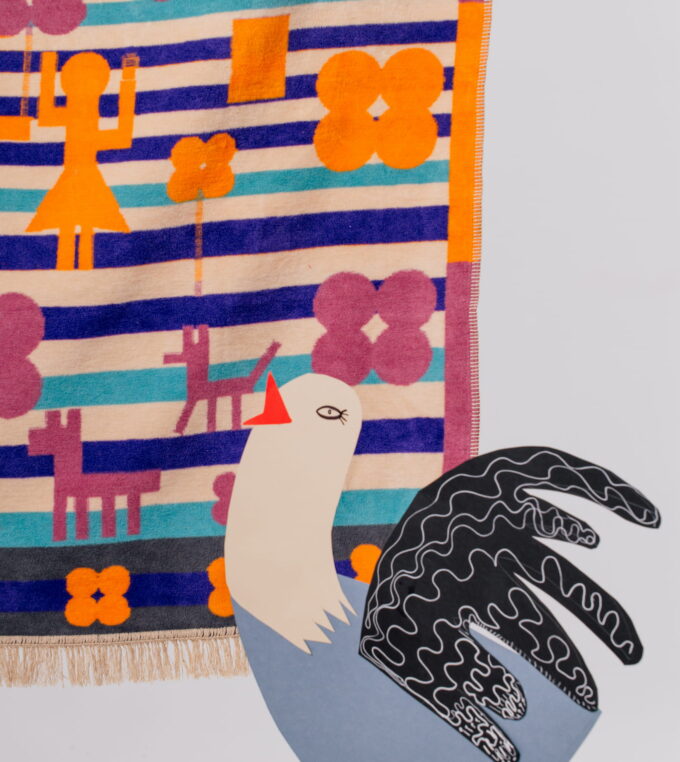 Koc żakardowy Życie Miasta Swawole