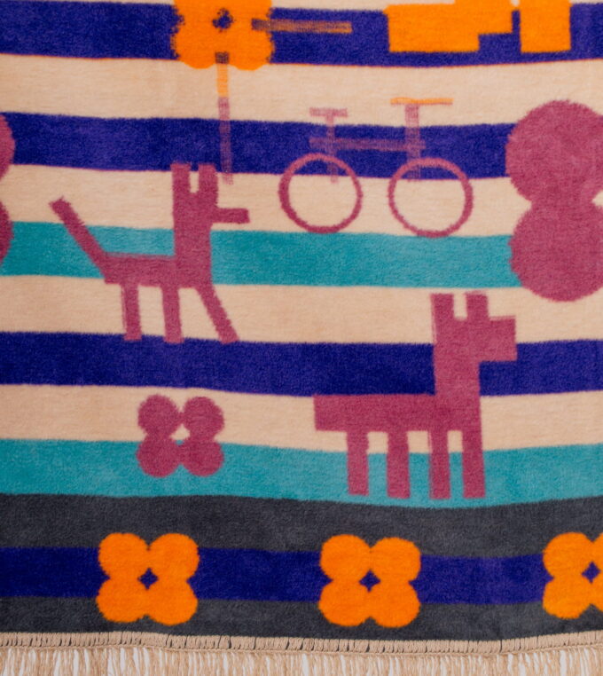 Koc żakardowy Życie Miasta Swawole