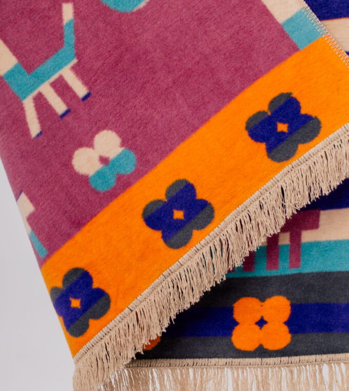 Koc żakardowy Życie Miasta Swawole