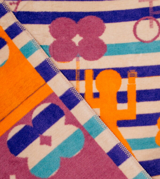 Koc żakardowy Życie Miasta Swawole