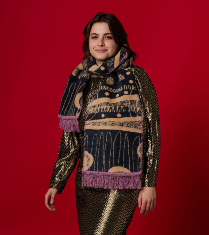 Szalik duży Kosmiczna zagadka