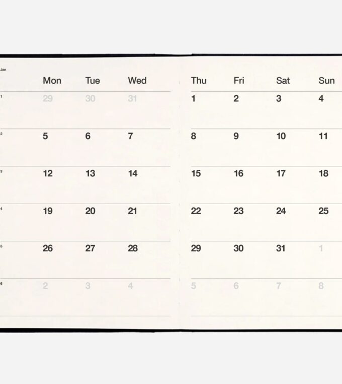 KAL NOTE - kalendarz książkowy 2026