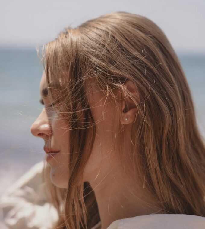 Kolczyki srebrne Krąg