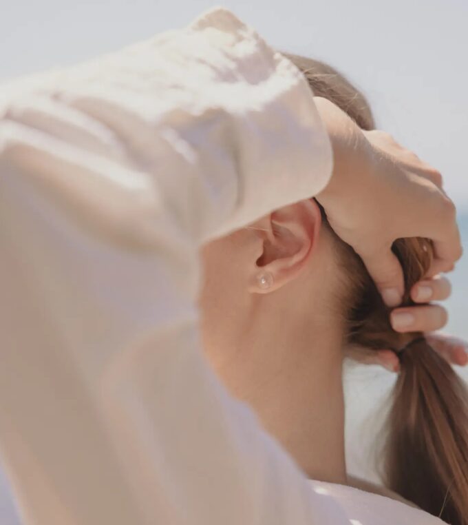 Kolczyki srebrne Krąg