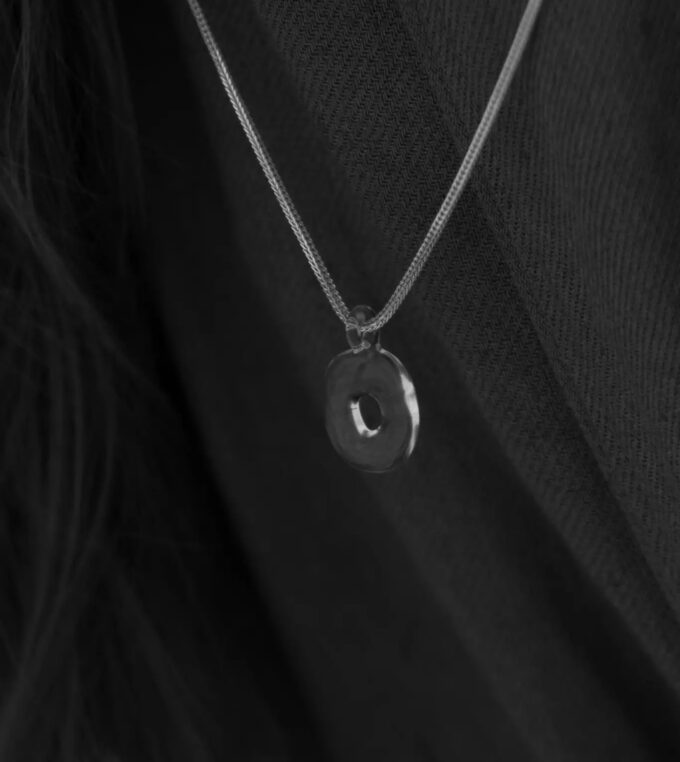 Naszyjnik Krąg srebrny