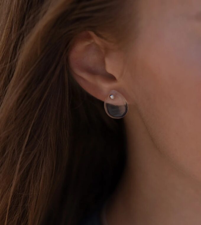 Kolczyki Tafla srebrne