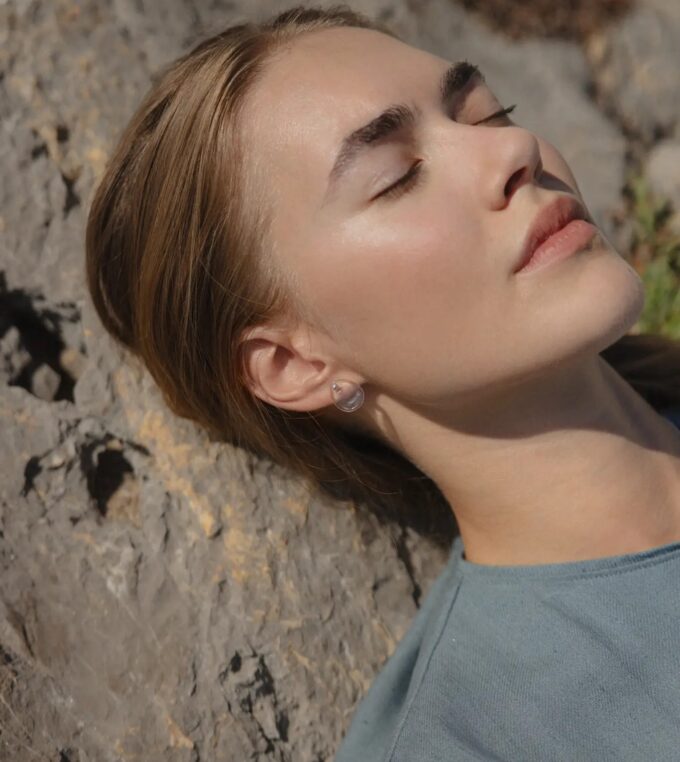 Kolczyki Tafla srebrne