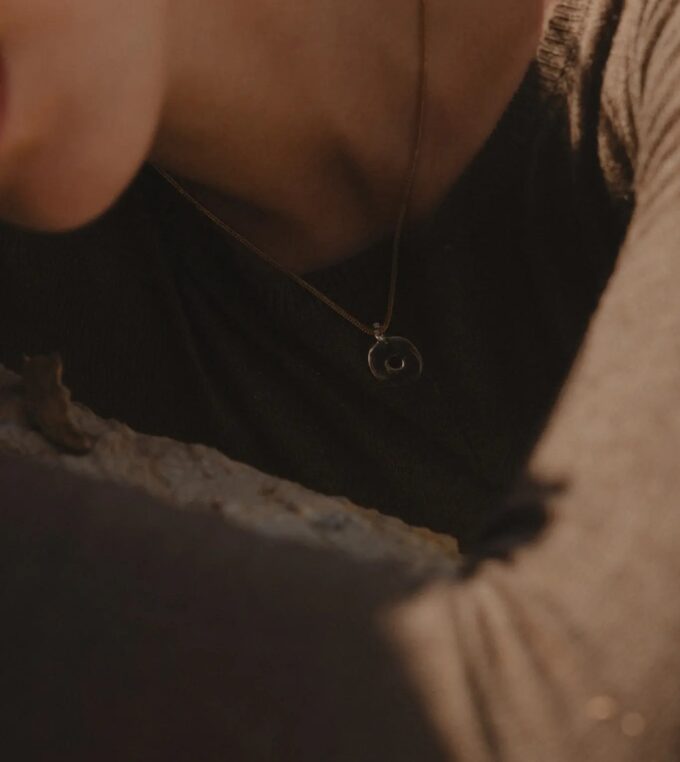 Naszyjnik Krąg pozłacany