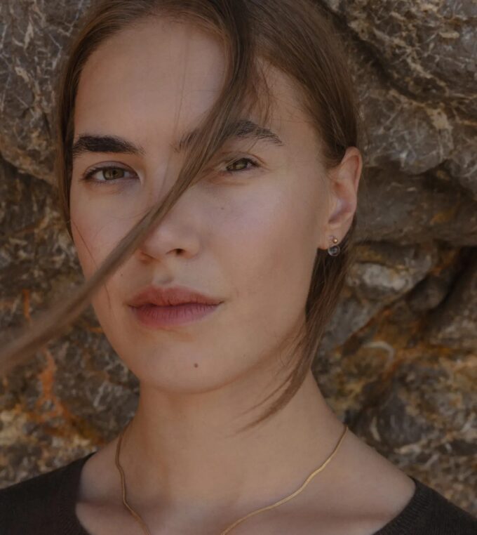 Naszyjnik Rosa pozłacany