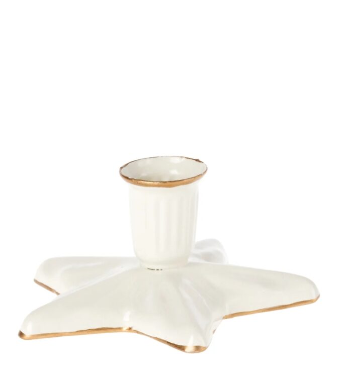 Świecznik metalowa gwiadka