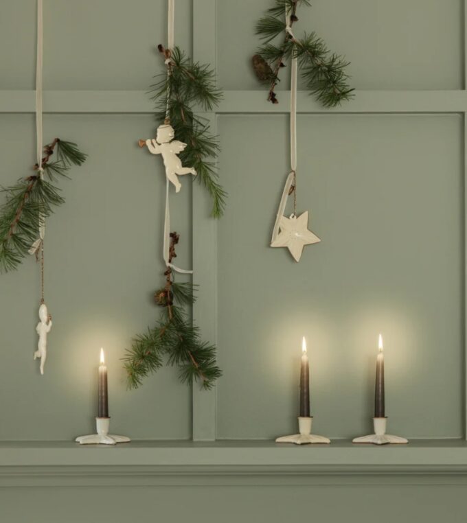 Świecznik metalowa gwiadka