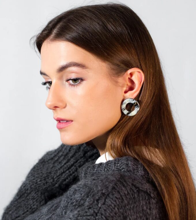 Kolczyki Daisy Light Tortoise