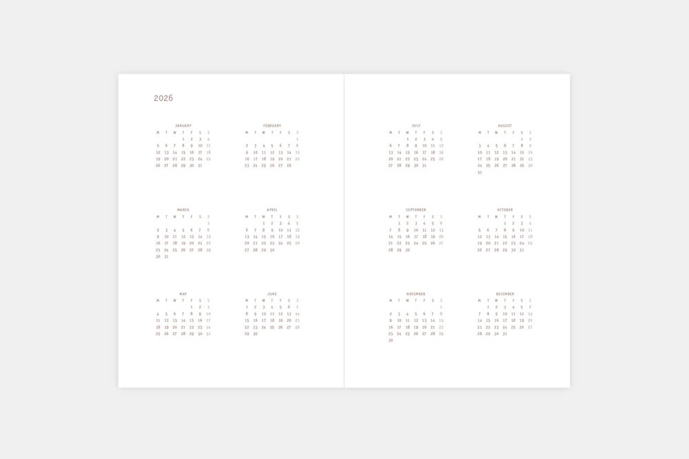 Kalendarz dzienny Everyday 2026 ink - obrazek 4