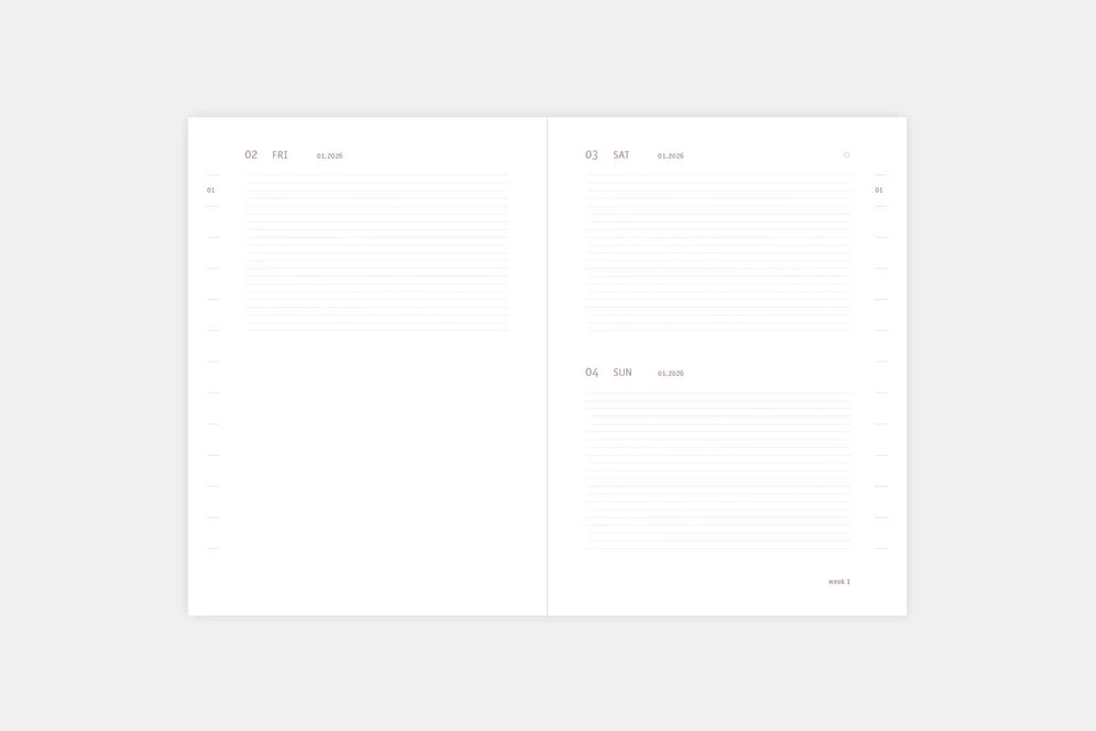 Kalendarz dzienny Everyday 2026 ink - obrazek 6