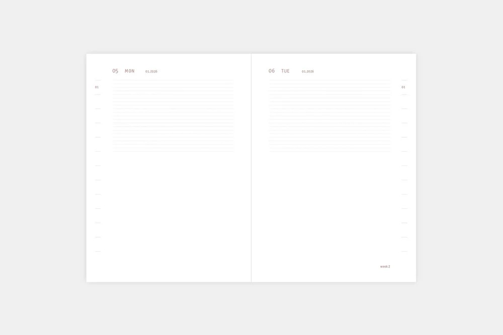 Kalendarz dzienny Everyday 2026 ink - obrazek 7