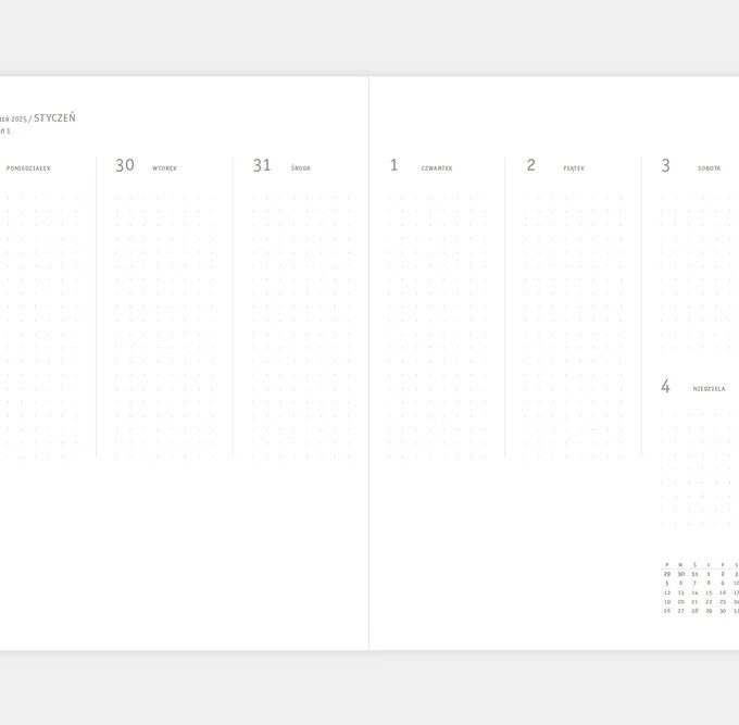 Kalendarz Klasyk MMXXVI czarny