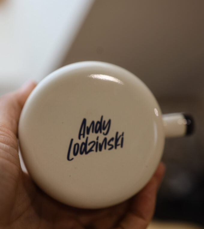 Kubek emaliowany Jeziorko