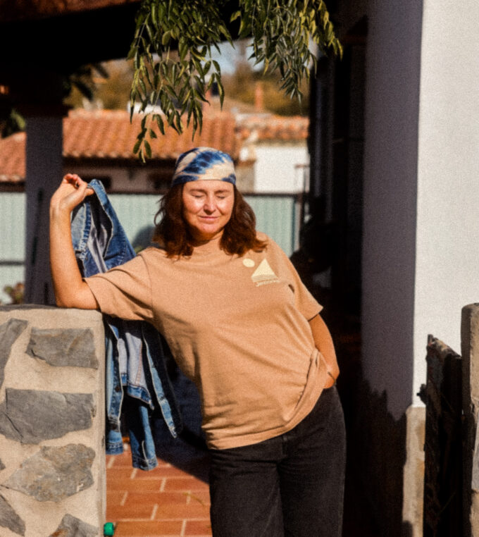 Tshirt Jeziorko Vintage Latte