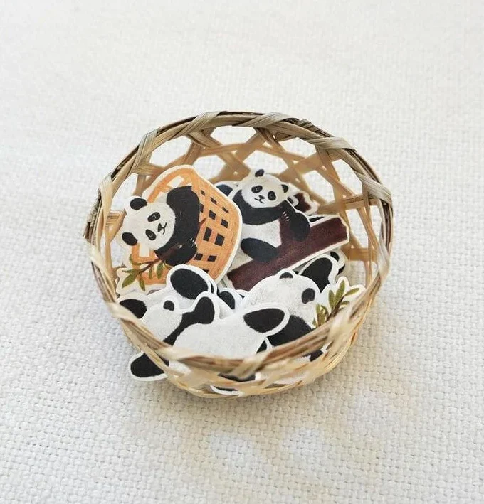 Naklejki Cereal Baby Panda