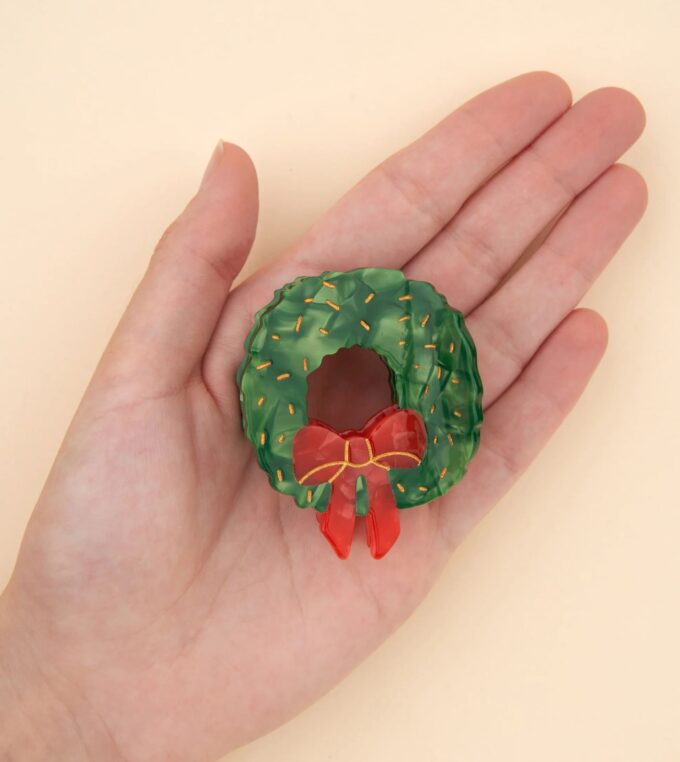 Klamra do włosów Wieniec Świąteczny