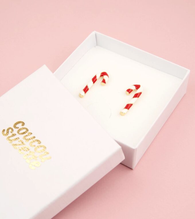 Kolczyki Candy Cane