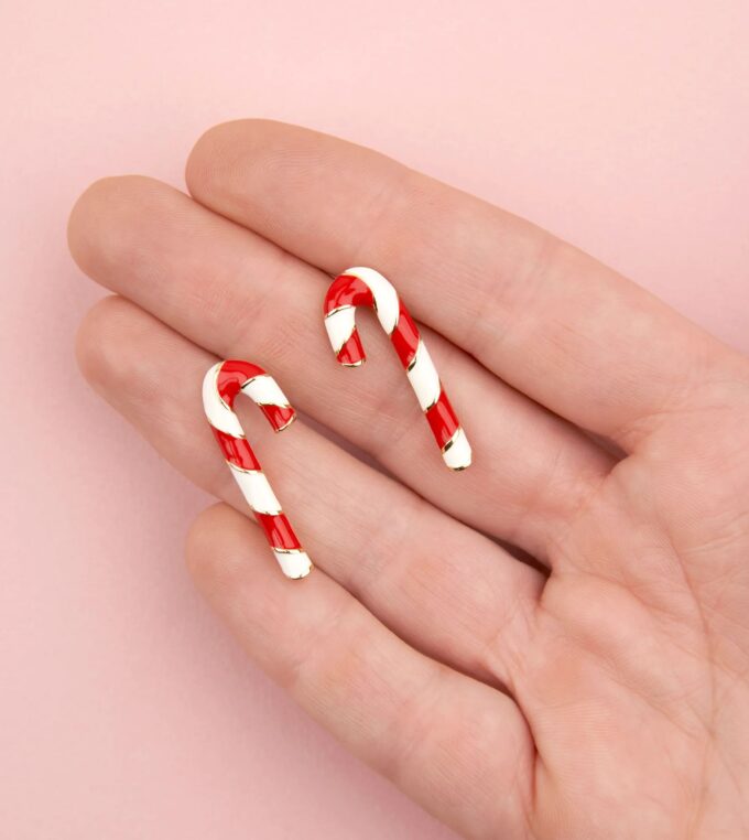 Kolczyki Candy Cane