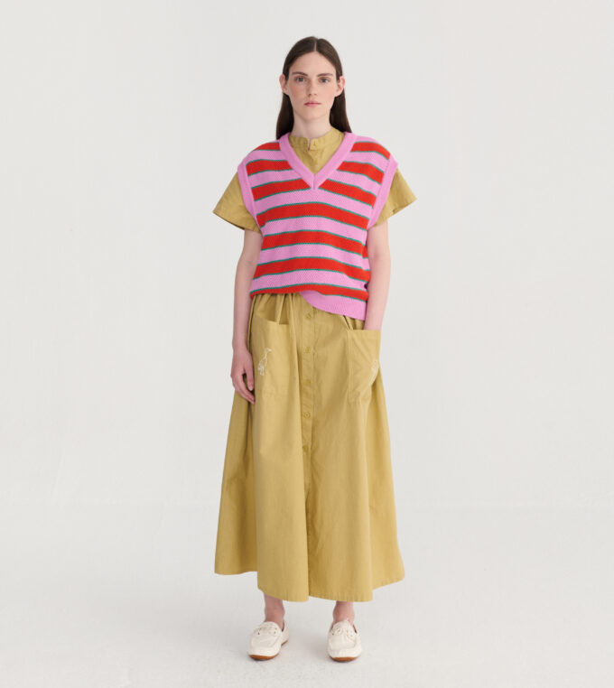 Kamizelka Striped V neck