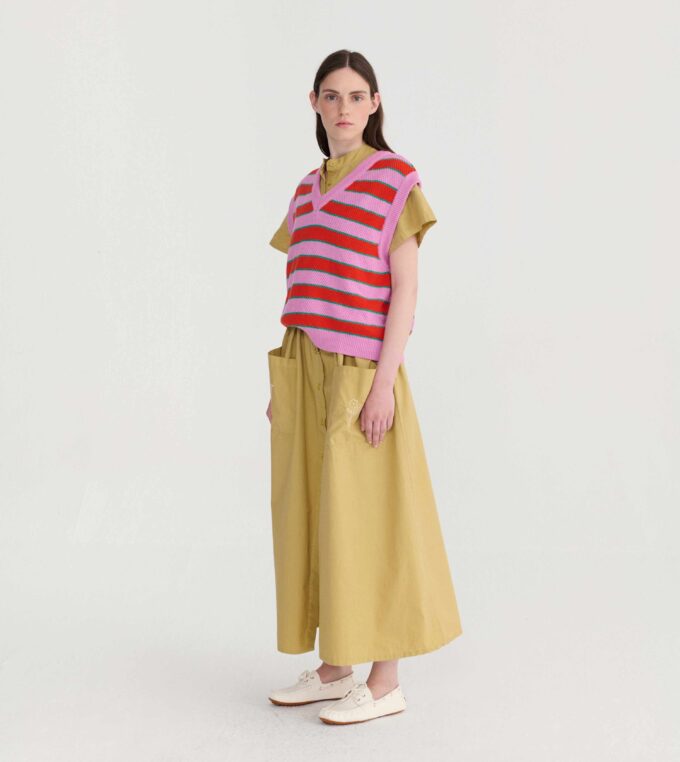 Kamizelka Striped V neck