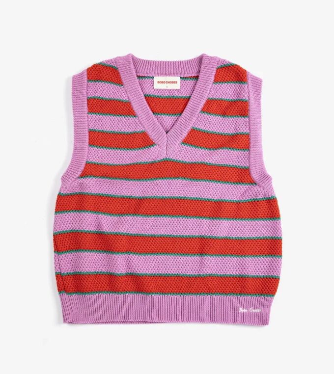 Kamizelka Striped V neck