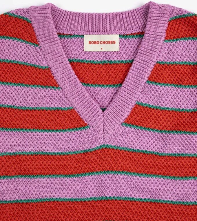 Kamizelka Striped V neck